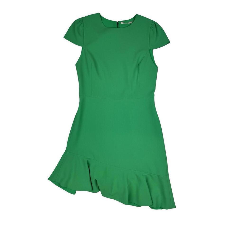 Alice + Olivia Fable Ruffle Mini Dress Mint Green Size 8 US